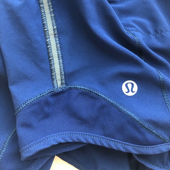 Navy Blue Lululemon Hotty shorts - Picture 4 of 4